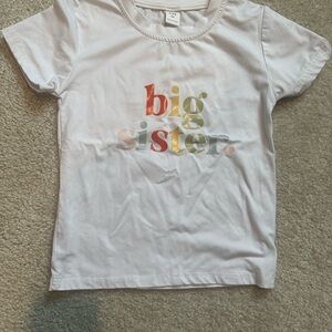 Big Sister White Kids T-Shirt